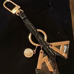 Anne Klein  Black and Gold Bag Charm